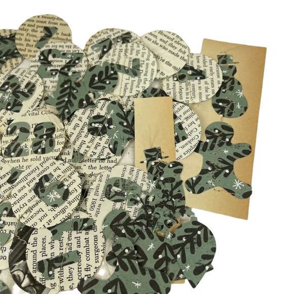 62 Pc Christmas Junk Journal 12 Days of Christmas Dates Handmade Sewn Embellishm - Picture 5 of 5